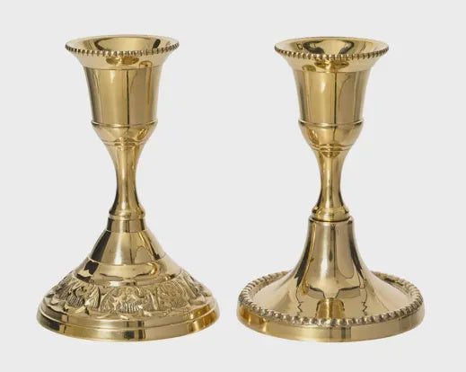 Brass Candleholder, 9cm