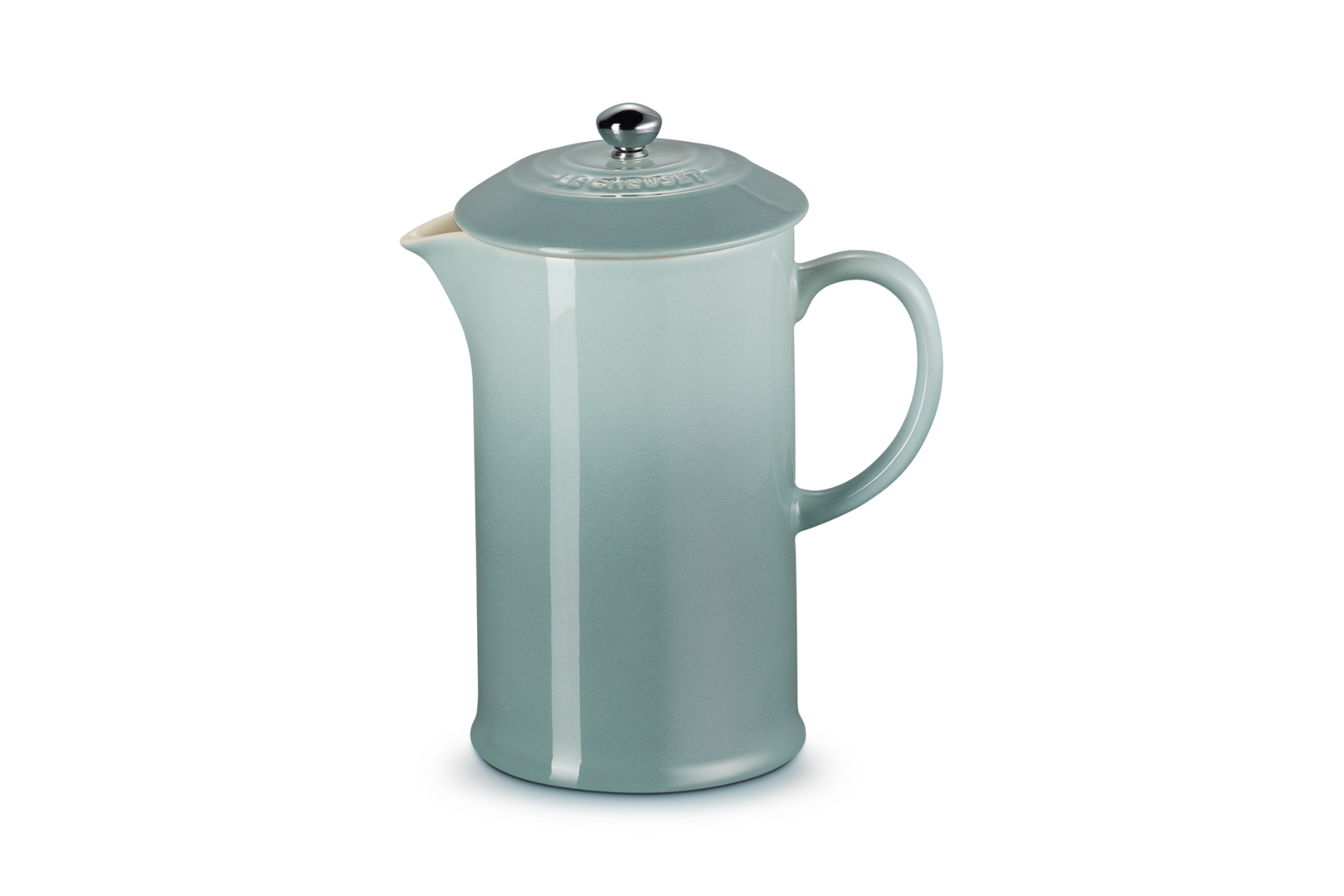 Le Creuset Stoneware Cafetière, Sea Salt
