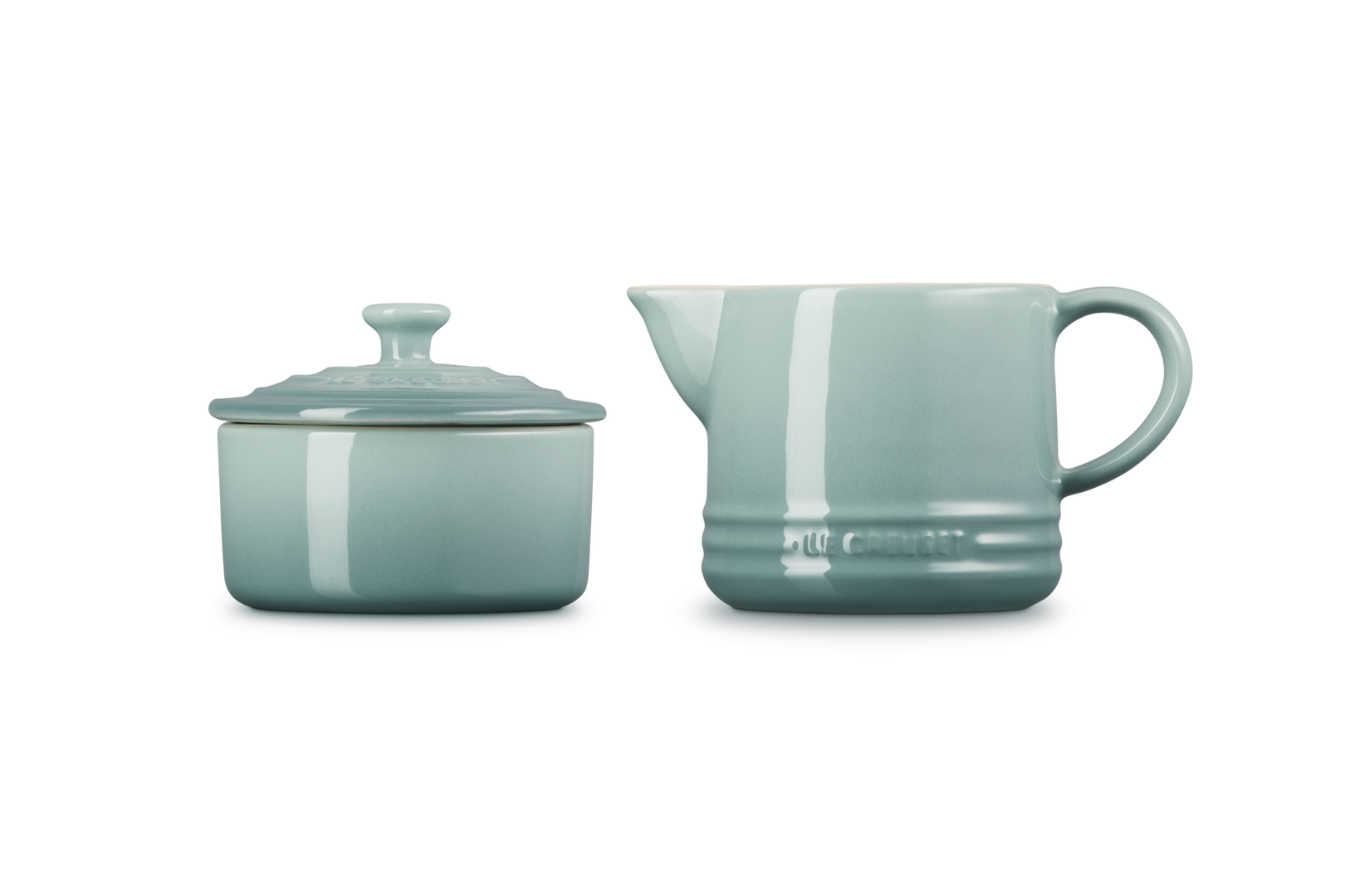 Le Creuset Milk & Sugar Set, Sea Salt