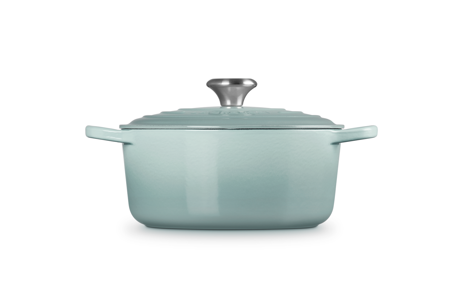 Le Creuset 24cm Cast Iron Round Casserole, Sea Salt