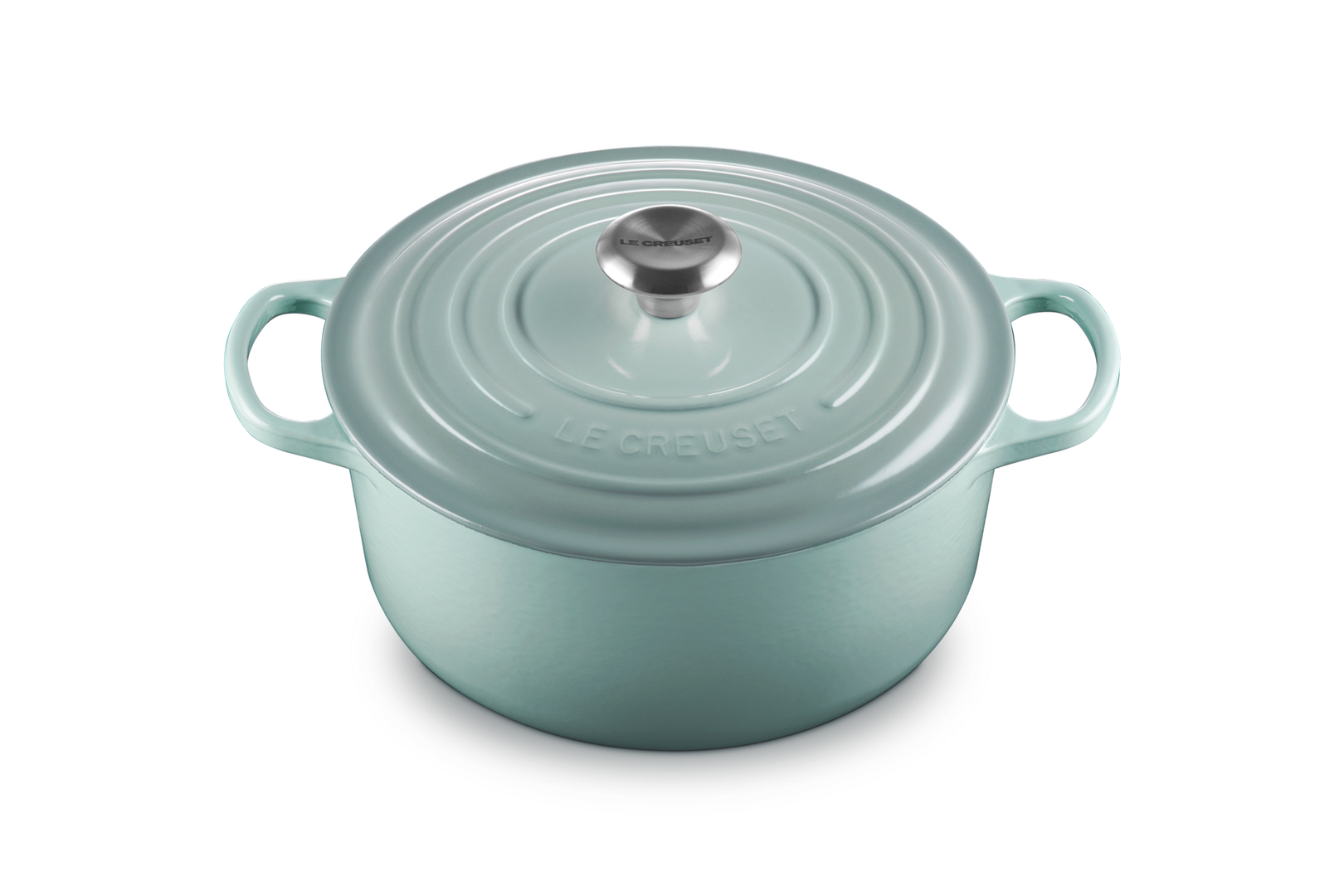 Le Creuset Stoneware 26cm Casserole Pot, Sea Salt