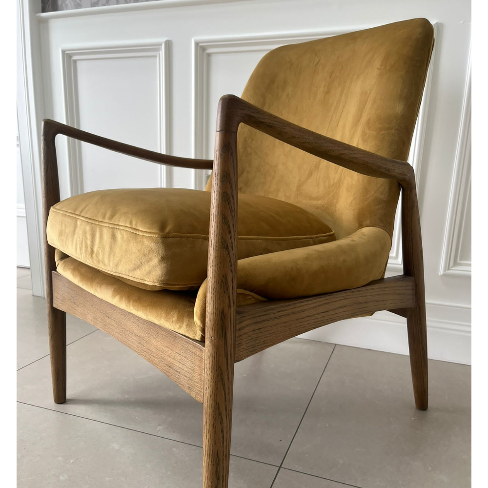 Farrah Arm Chair, Mustard