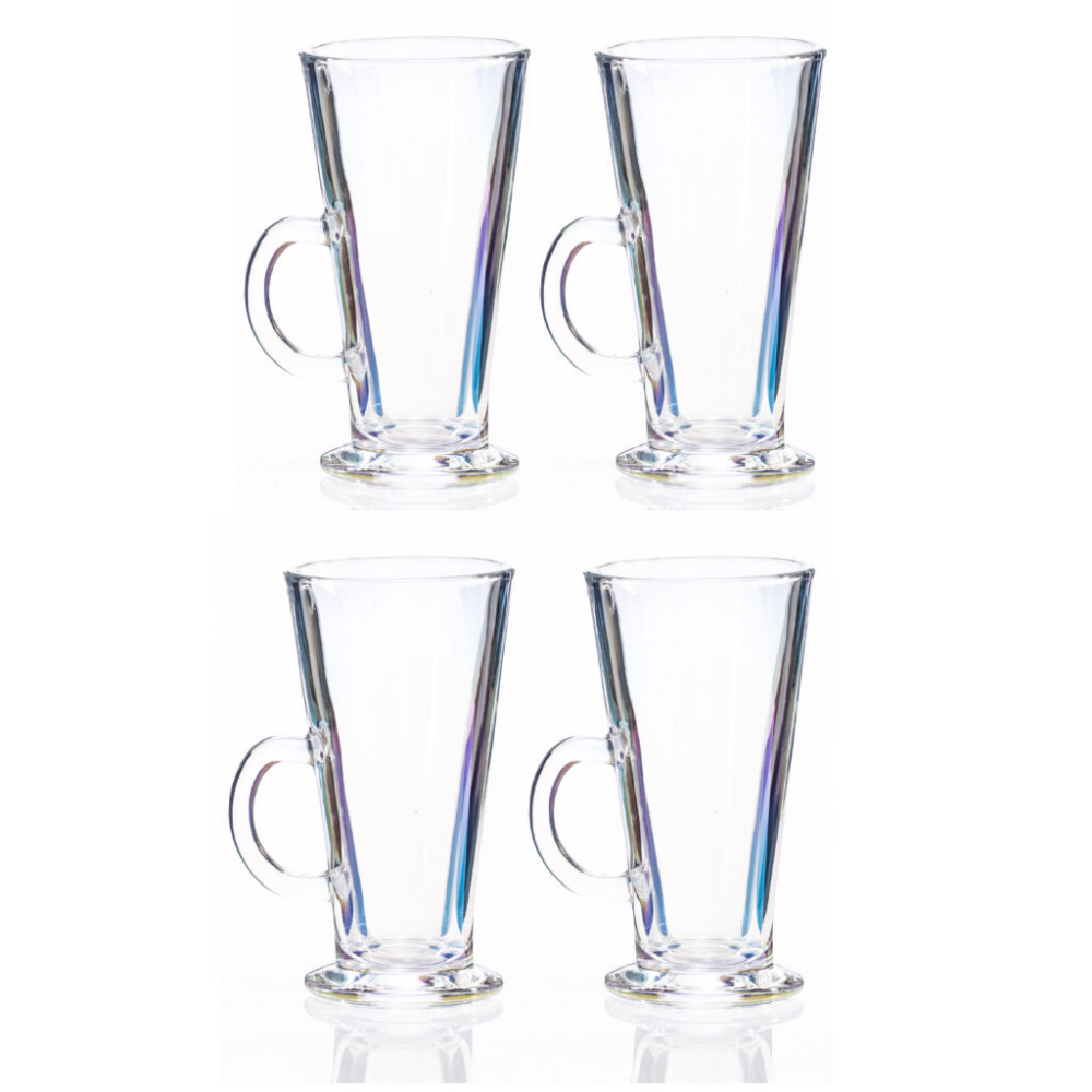 Unicorn Lustre Latte Glasses, Set of 4