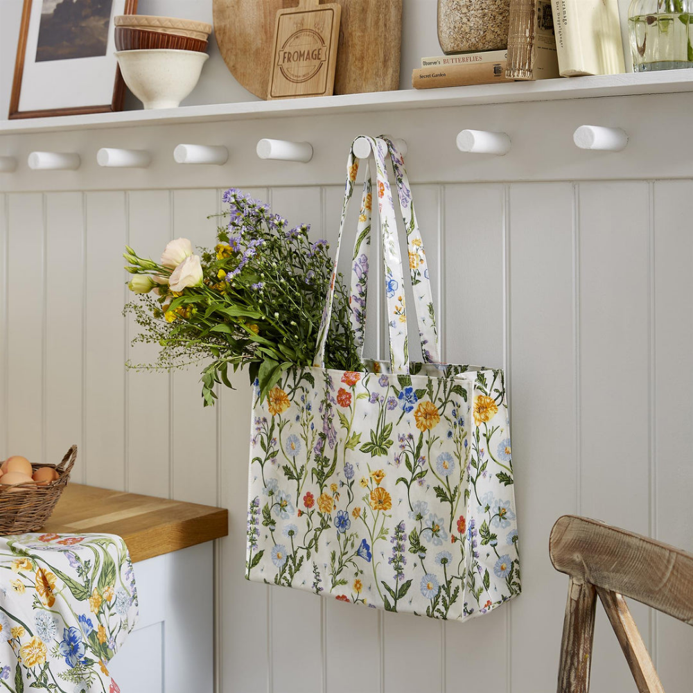 Cottage Garden PVC Shoulder Shopper Bag