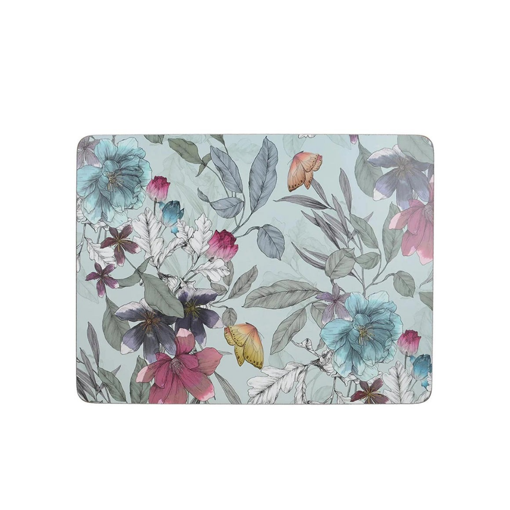 Butterfly Floral Placemats x6