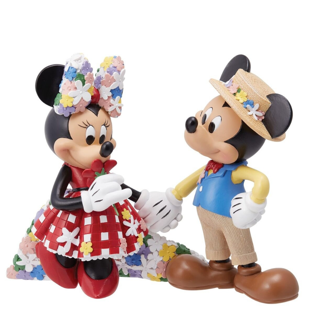 Mickey Mouse and Minnie Mouse Botanical Figurine