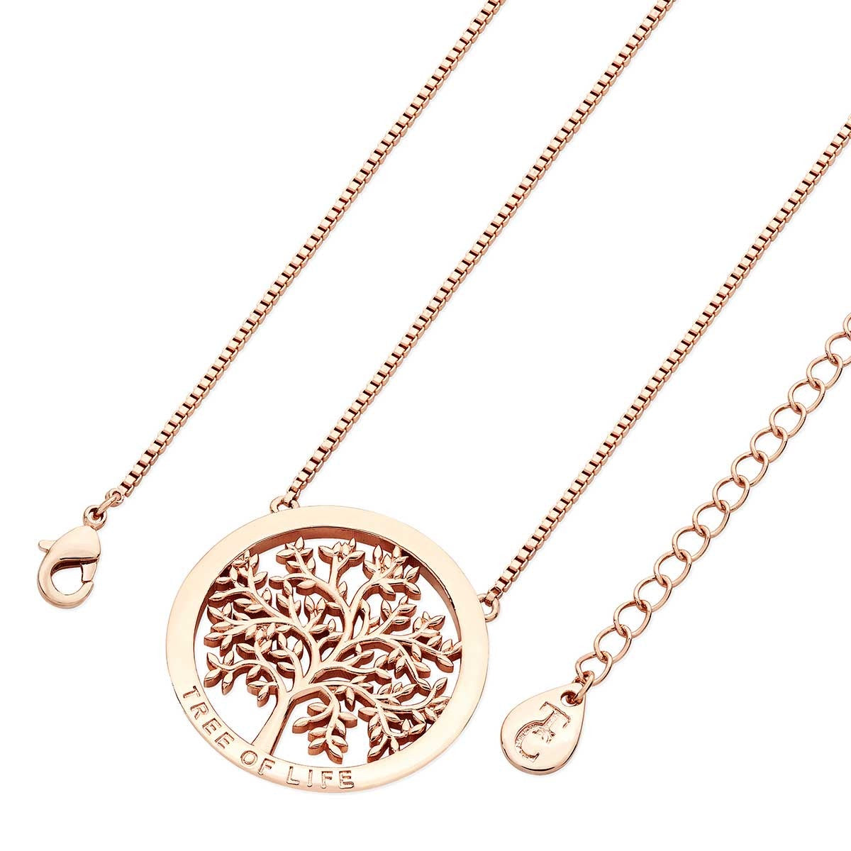 Rose Gold Round Circle wth Tol Pendant
