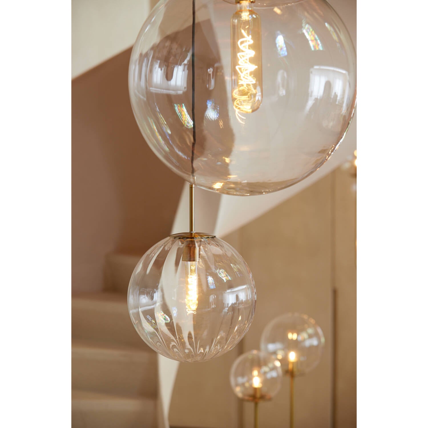 Magdala Clear Hanging Lamp, 30cm