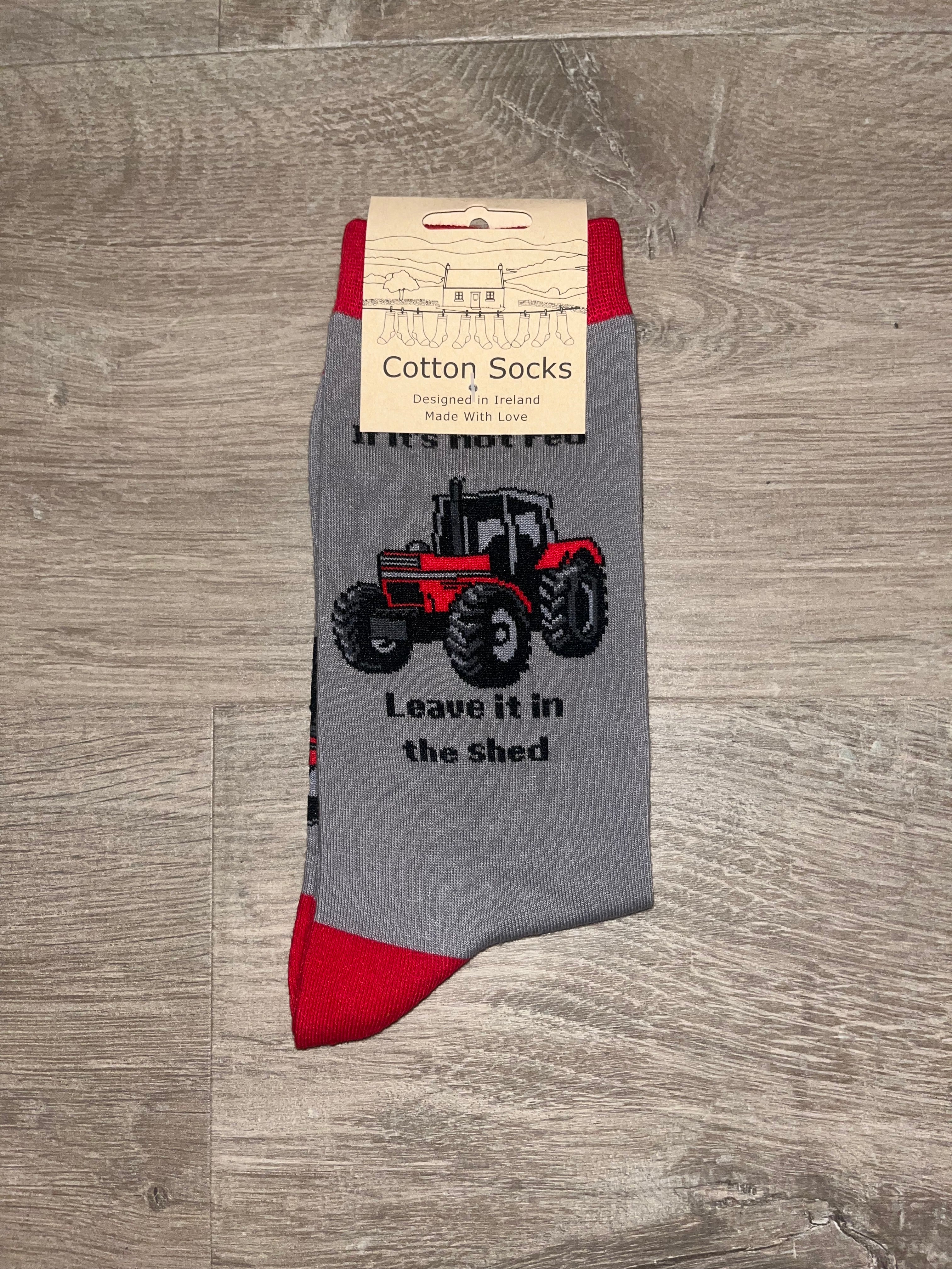 Tractor Socks - Red