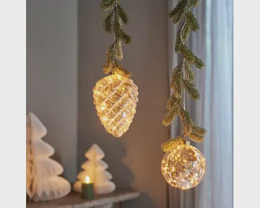 Micro LED Pinecone 21cm Classic Warm