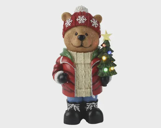 LED Bear With Tree