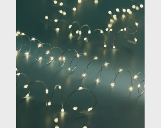 Micro LED String Lights Clear Wire 100L Warm White