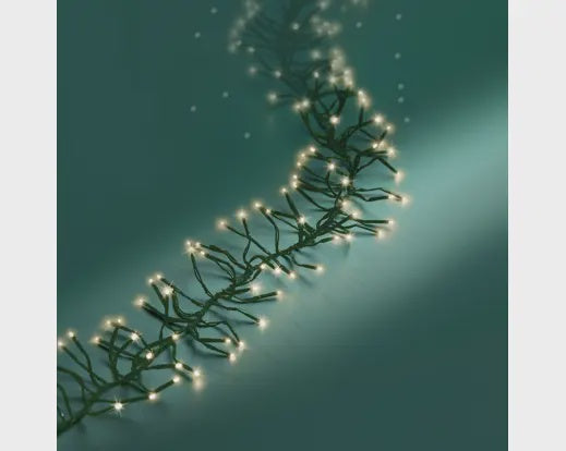LED Cluster Green Wire 3000L Warm White
