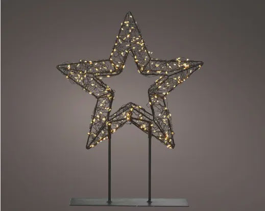 Micro LED Outdoor Table Metal Star 47cm