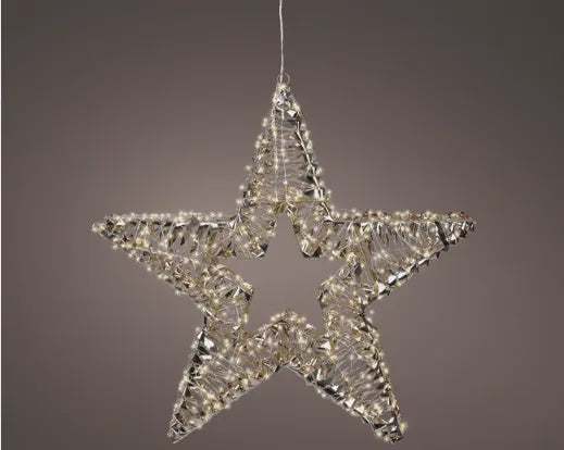 Micro LED Flashing Hanging Star 60cm