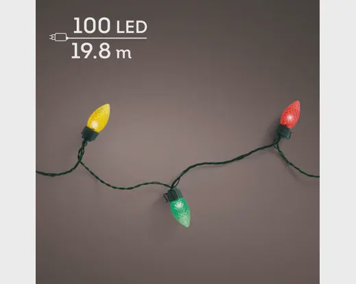 100 LED Vintage Coloured Lights