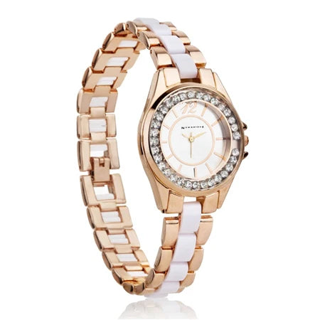 Rose Gold & White Watch