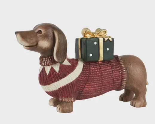 Dog with Giftbox