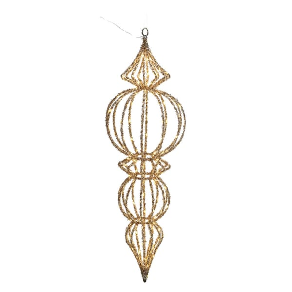 Gold Hanging Lit Finial