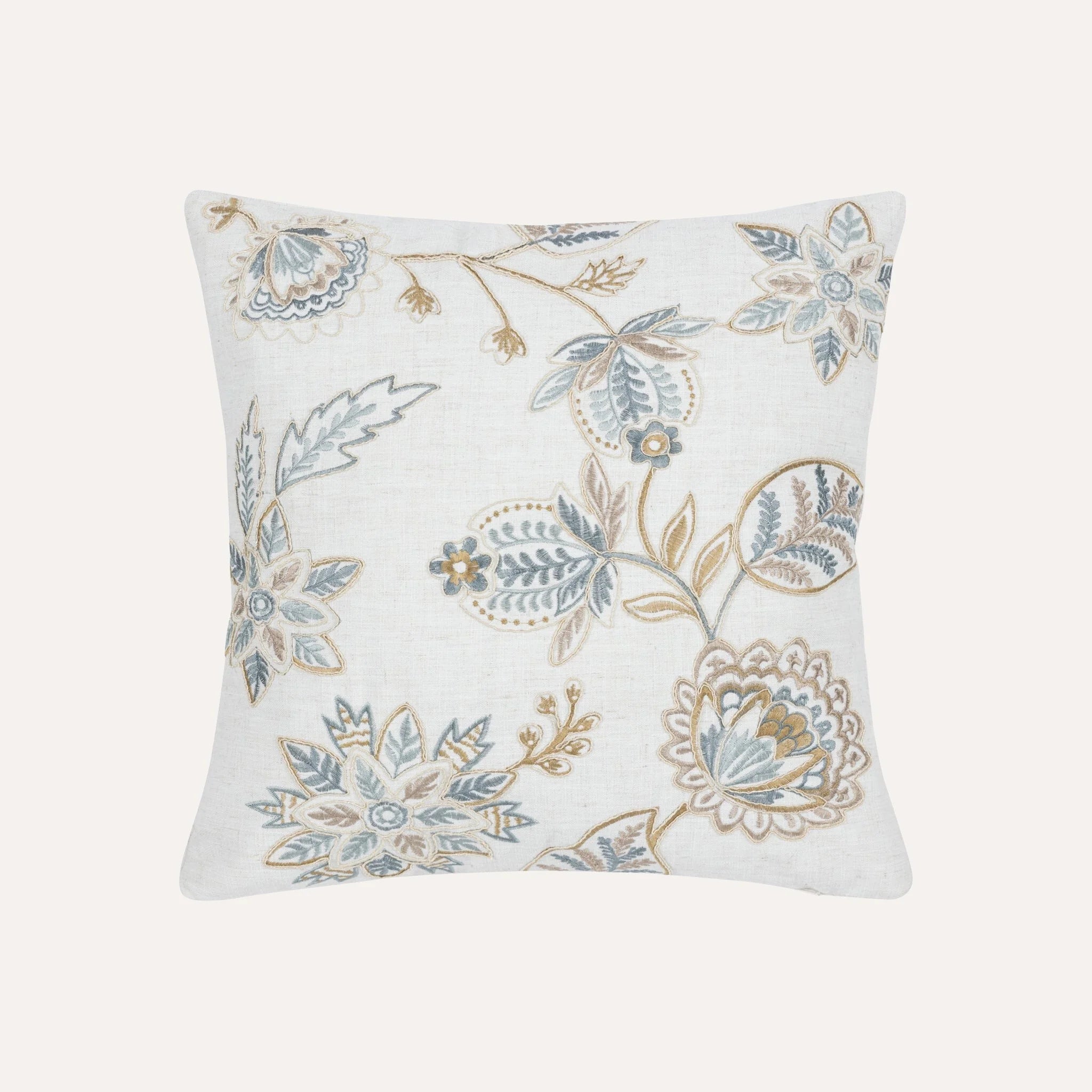 Josette Cushion, Blue/Natural 45 x 45cm