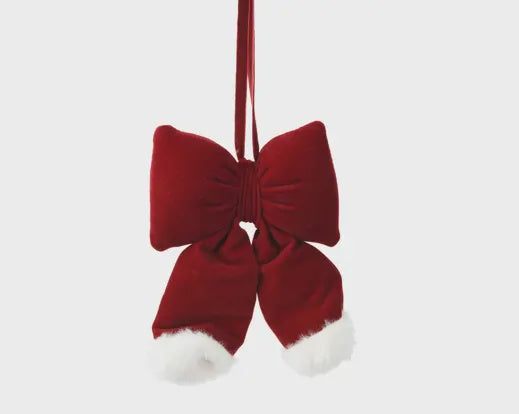 OxBlood Bow with Snow Tip 26cm
