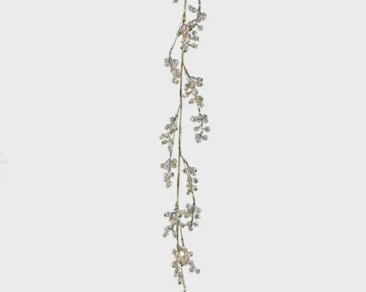 White Glitter Garland 120cm