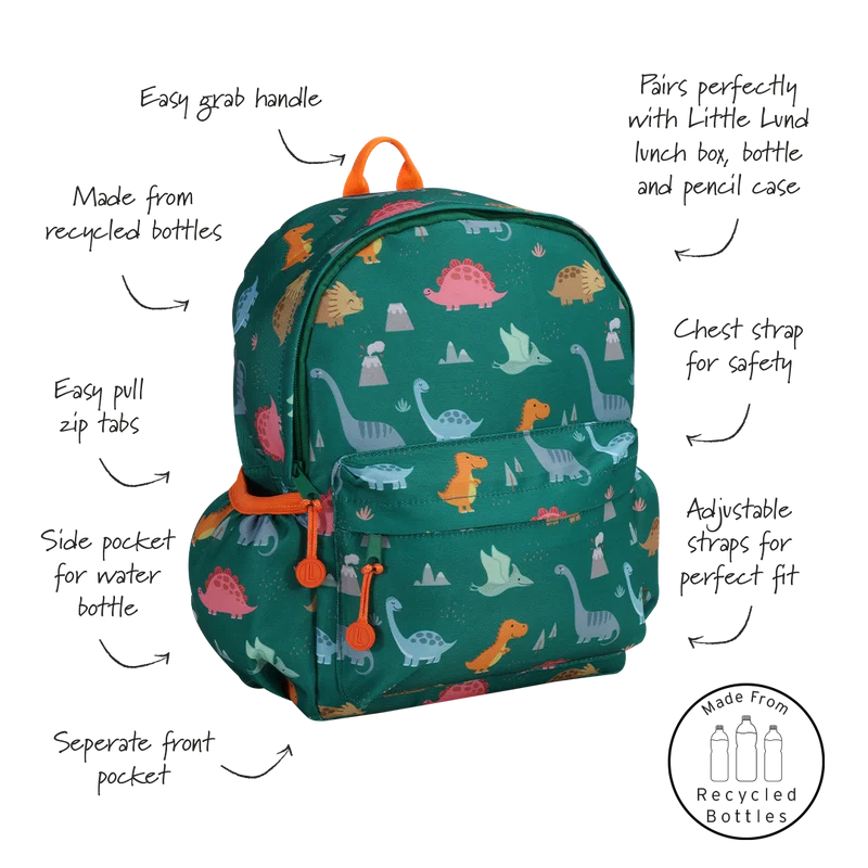 Green Dino Backpack