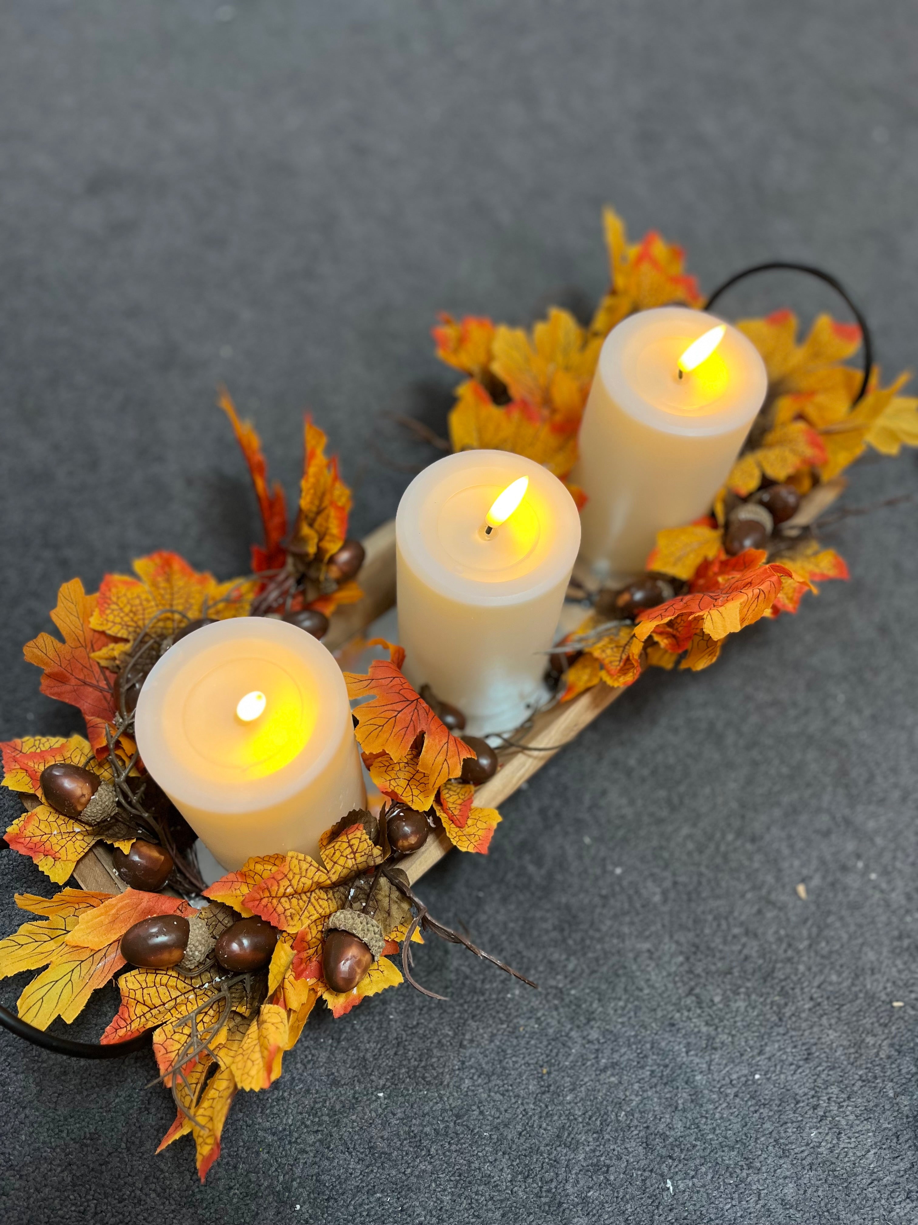 Autumn into Christmas Centrepiece