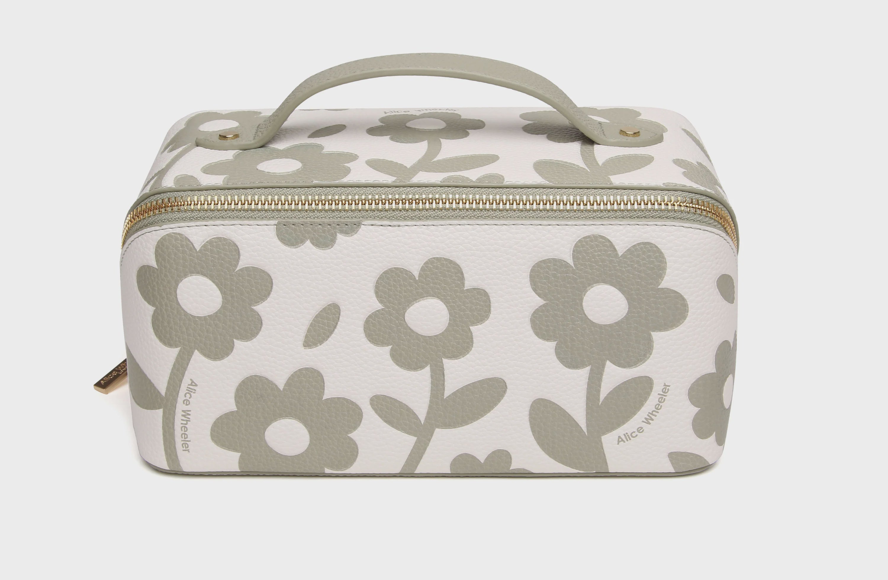 Floral Train Case, Pistachio