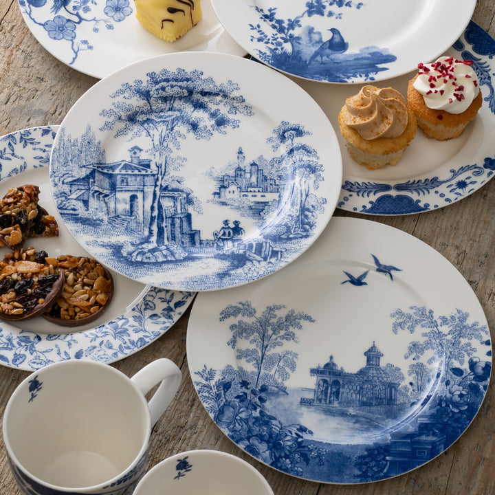 Archive Blue Teaplates, Set of 6