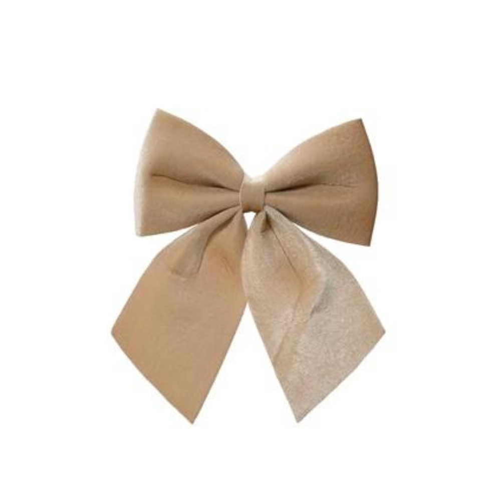 Champagne Velvet Bow, Set of 3