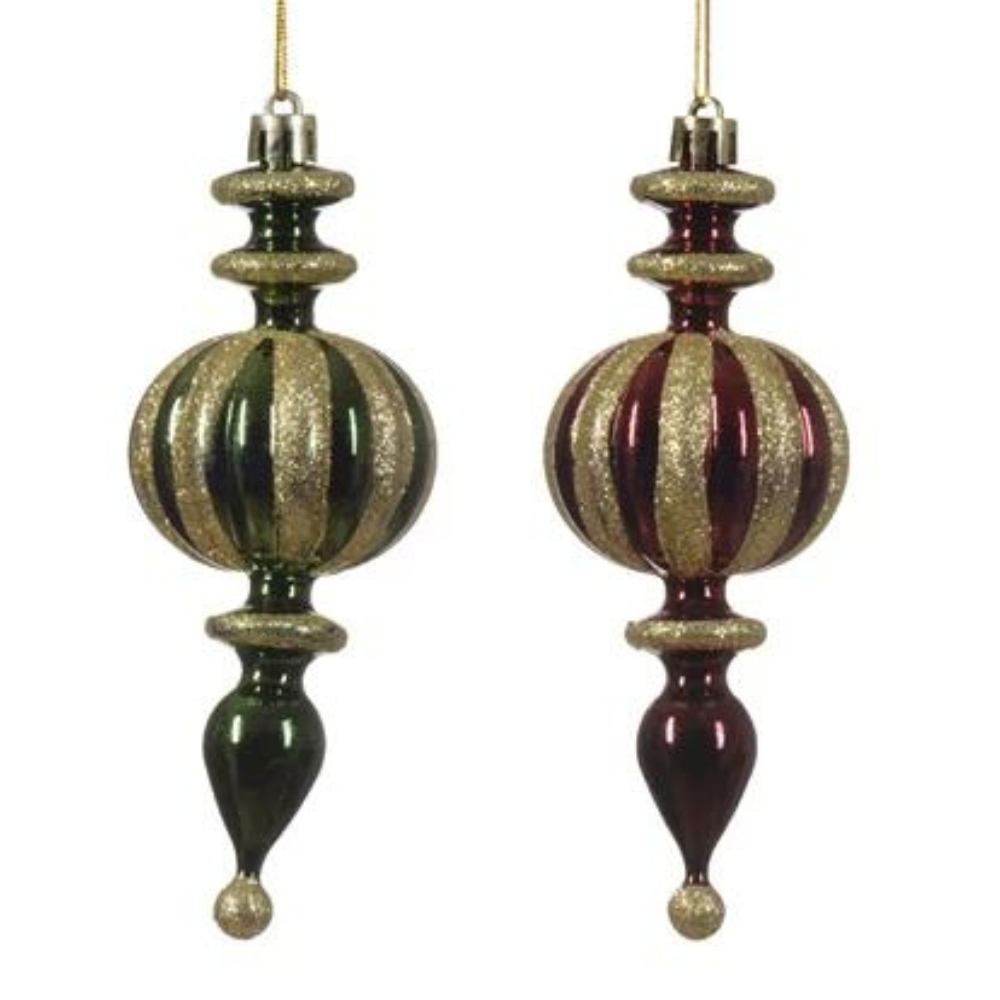 Shatterproof Finial Shaped Hanging Decorations