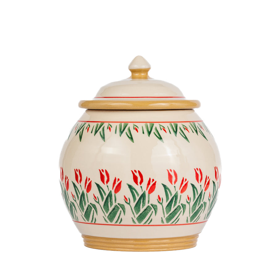 Cookie Jar Red Bloom