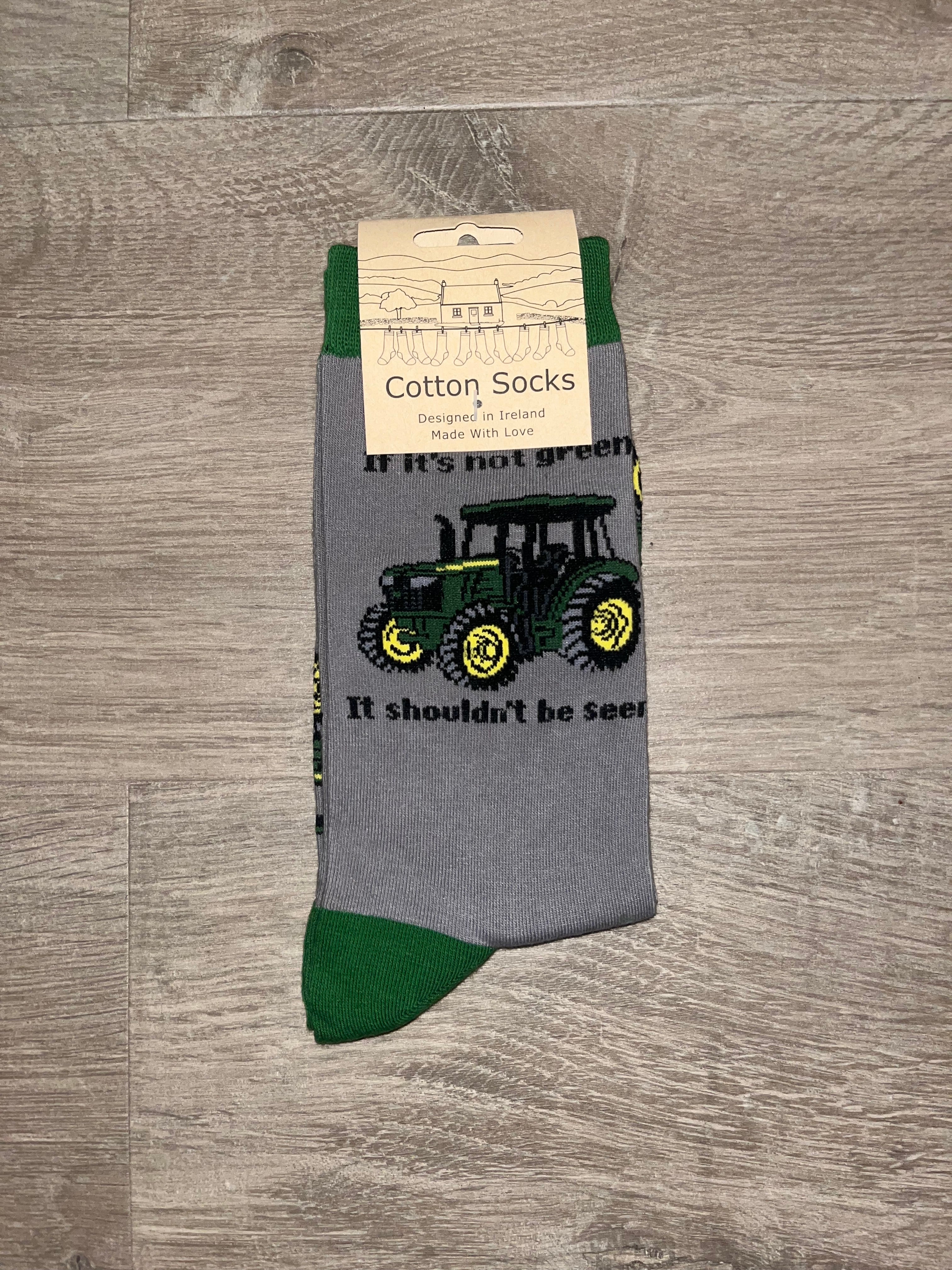 Tractor Socks - Green
