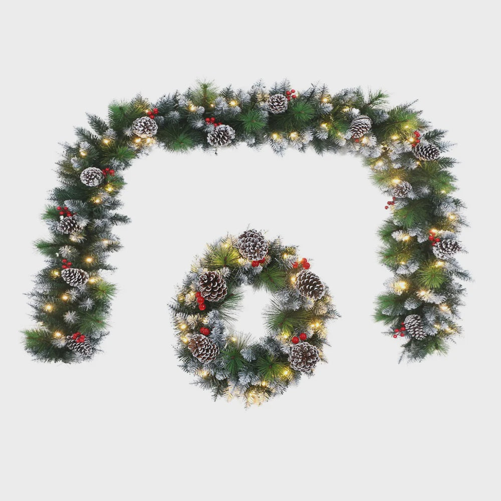 White Tip Multi Function Wreath & Garland