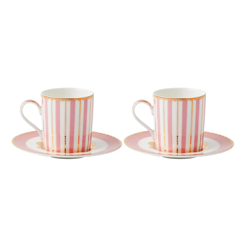 Regency Tea's & C's Demi Set of 2 Cups & Saucers