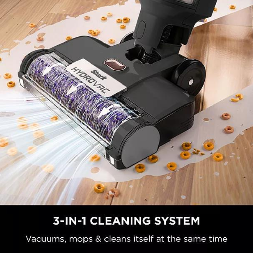 Shark HydroVac 3-in-1 Wet & Dry Cordless Hard Floor Cleaner, Charcoal Grey - The Gift & Art Gallery