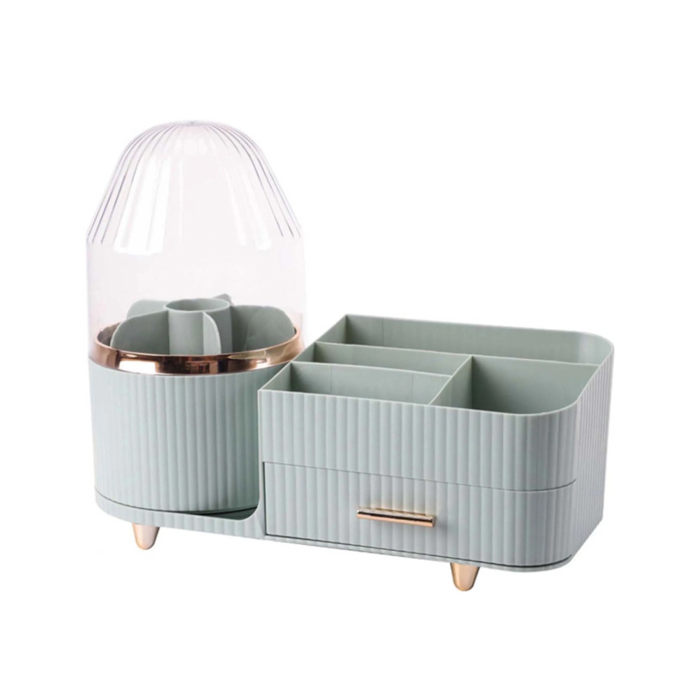 Rotating Cosmetics Organiser Duck Egg