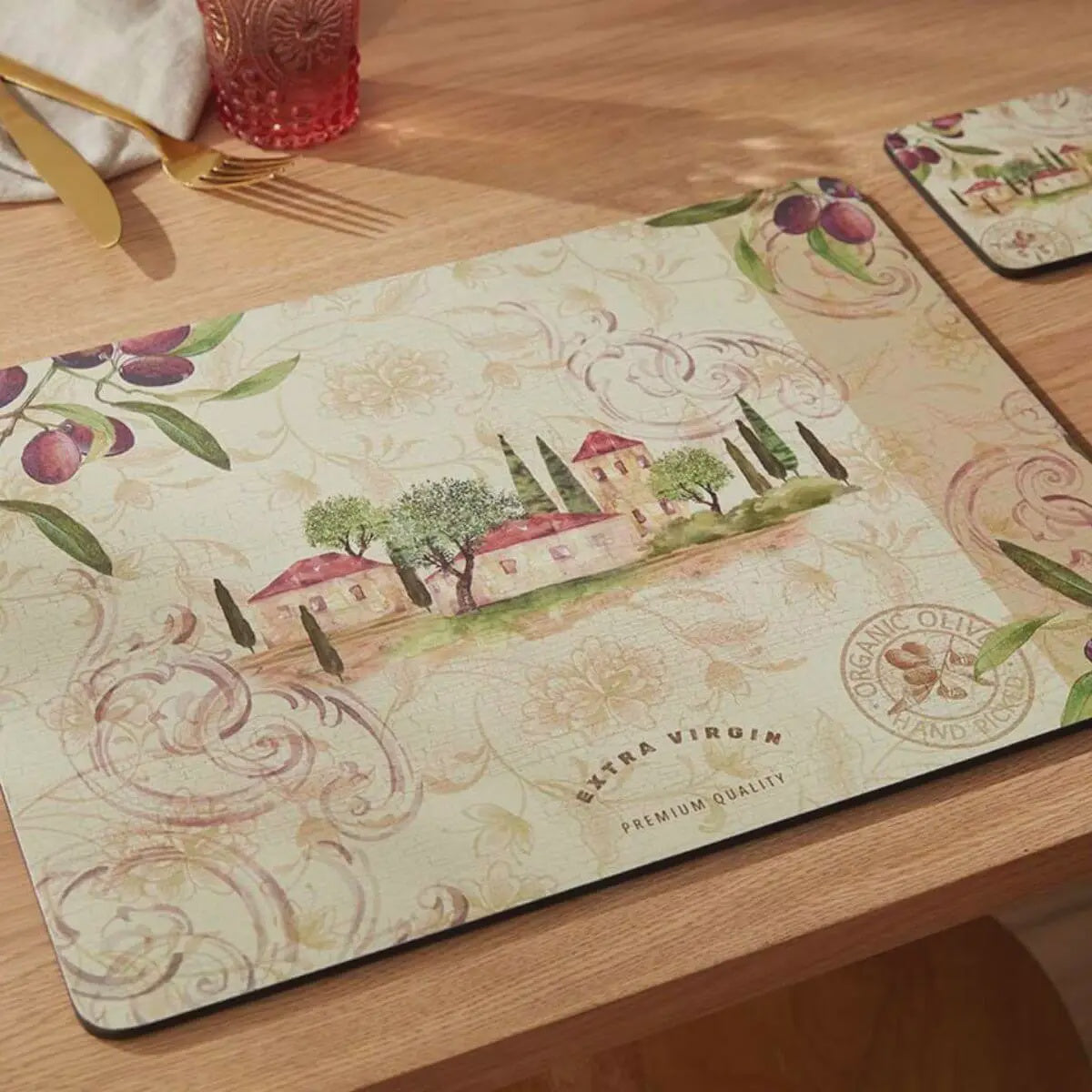 Olive Orchard Placemats,  S/6