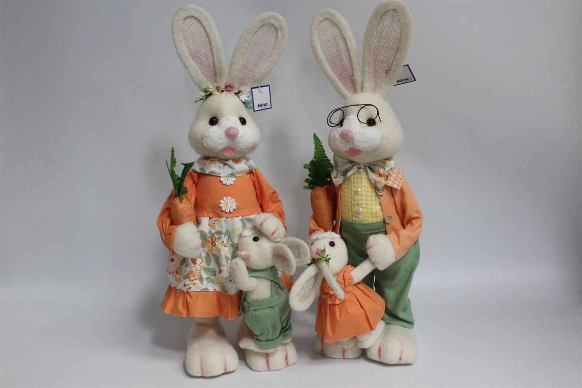 Fur Rabbit Tim & Topsy H58cm