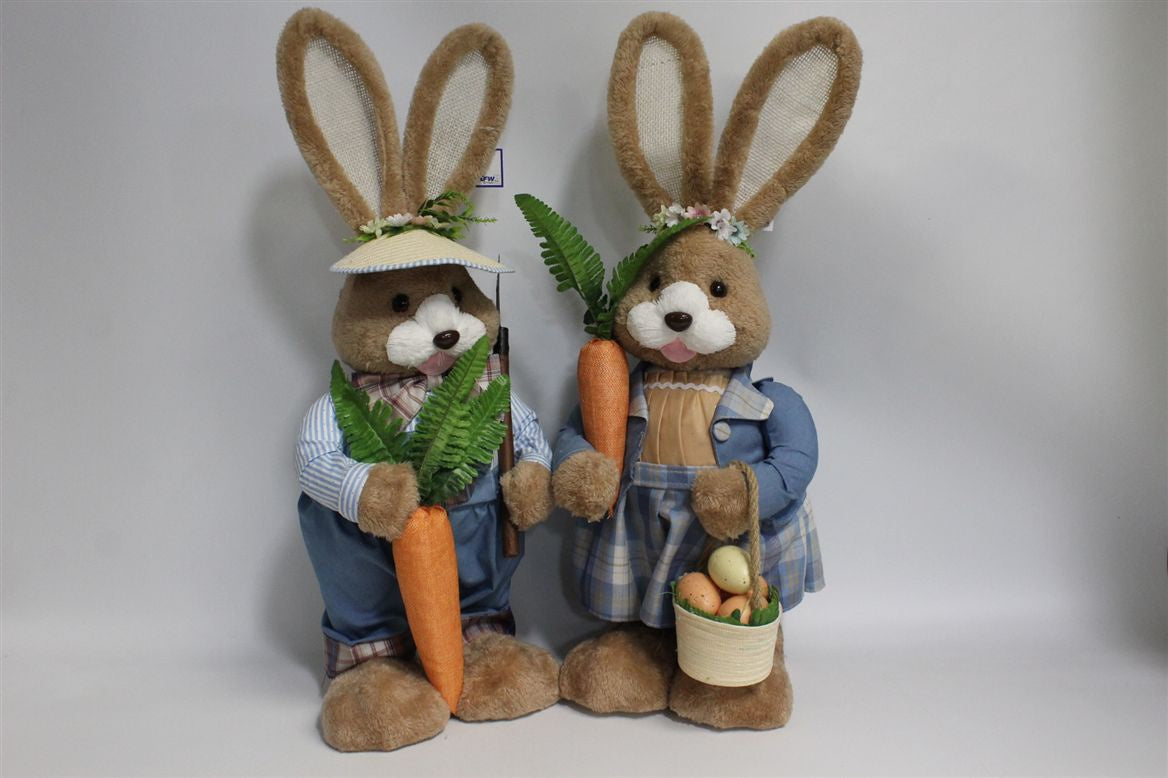 Fur Rabbit Bobby & Bella H65cm