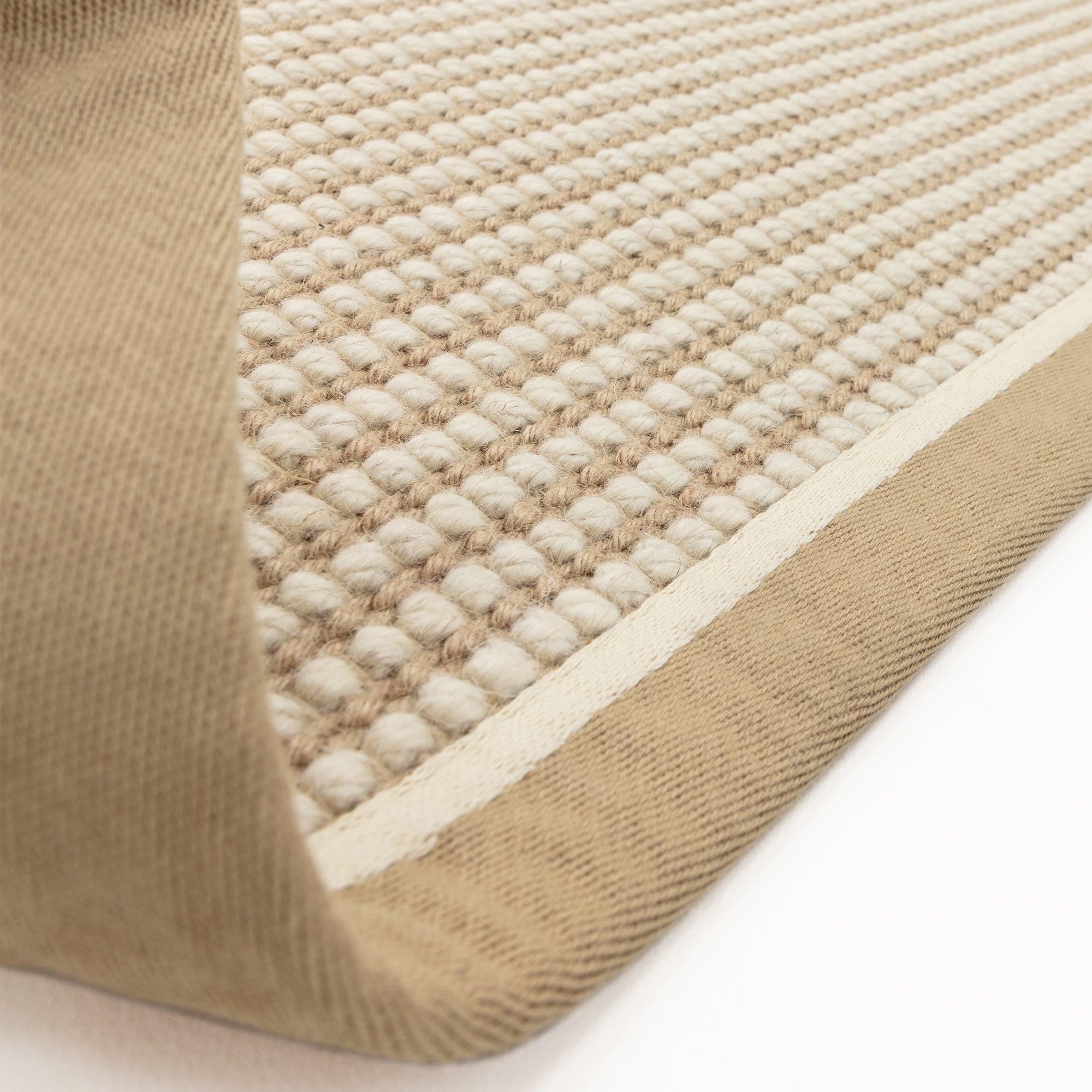 Korra Loop Linen Cream, 68x240cm