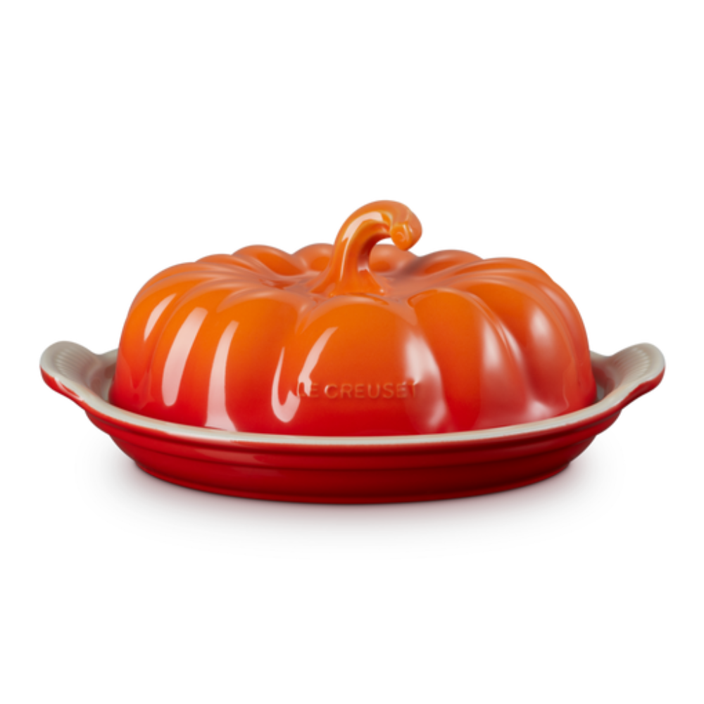 Stoneware Pumpkin Butter Dish