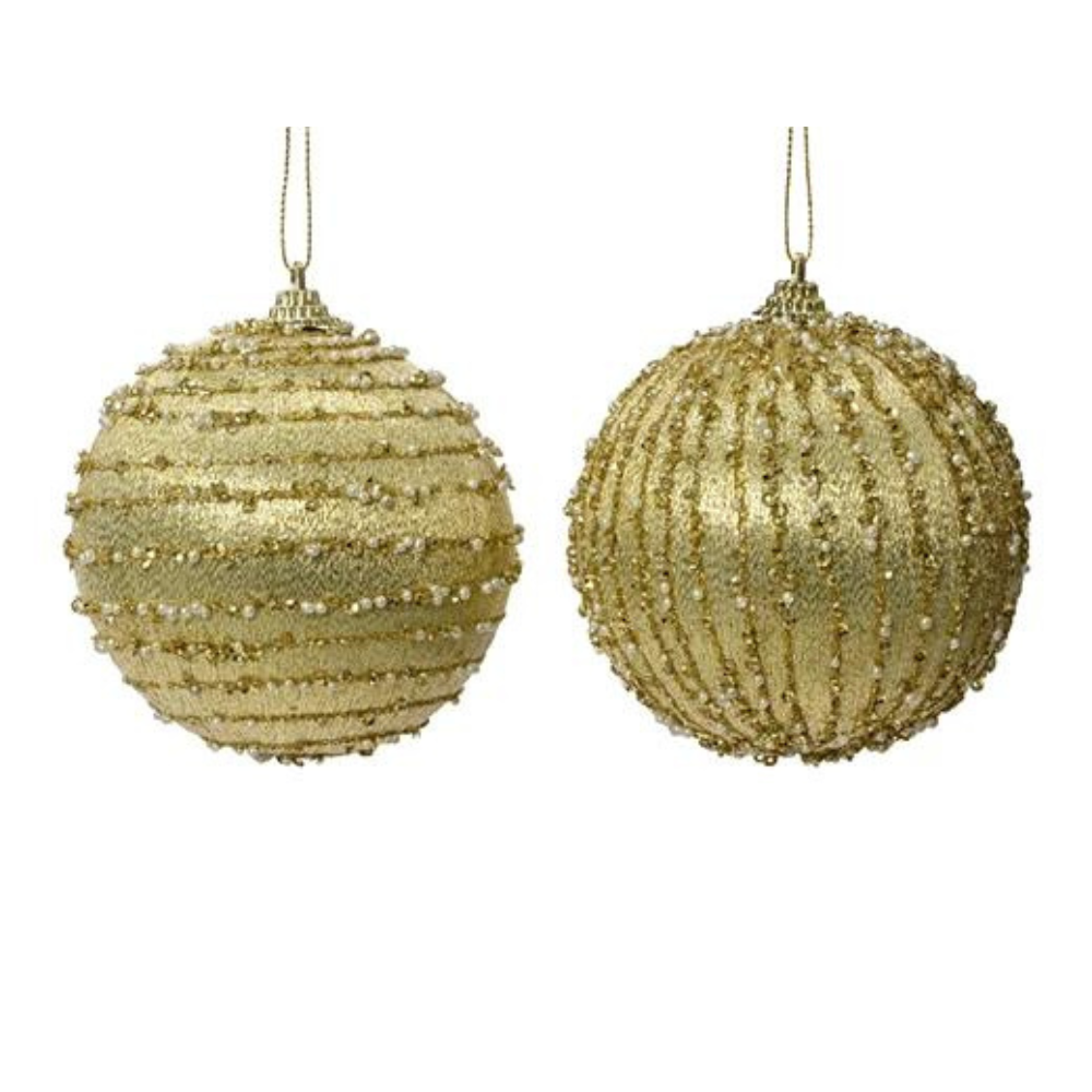 Light Gold Lines Bauble