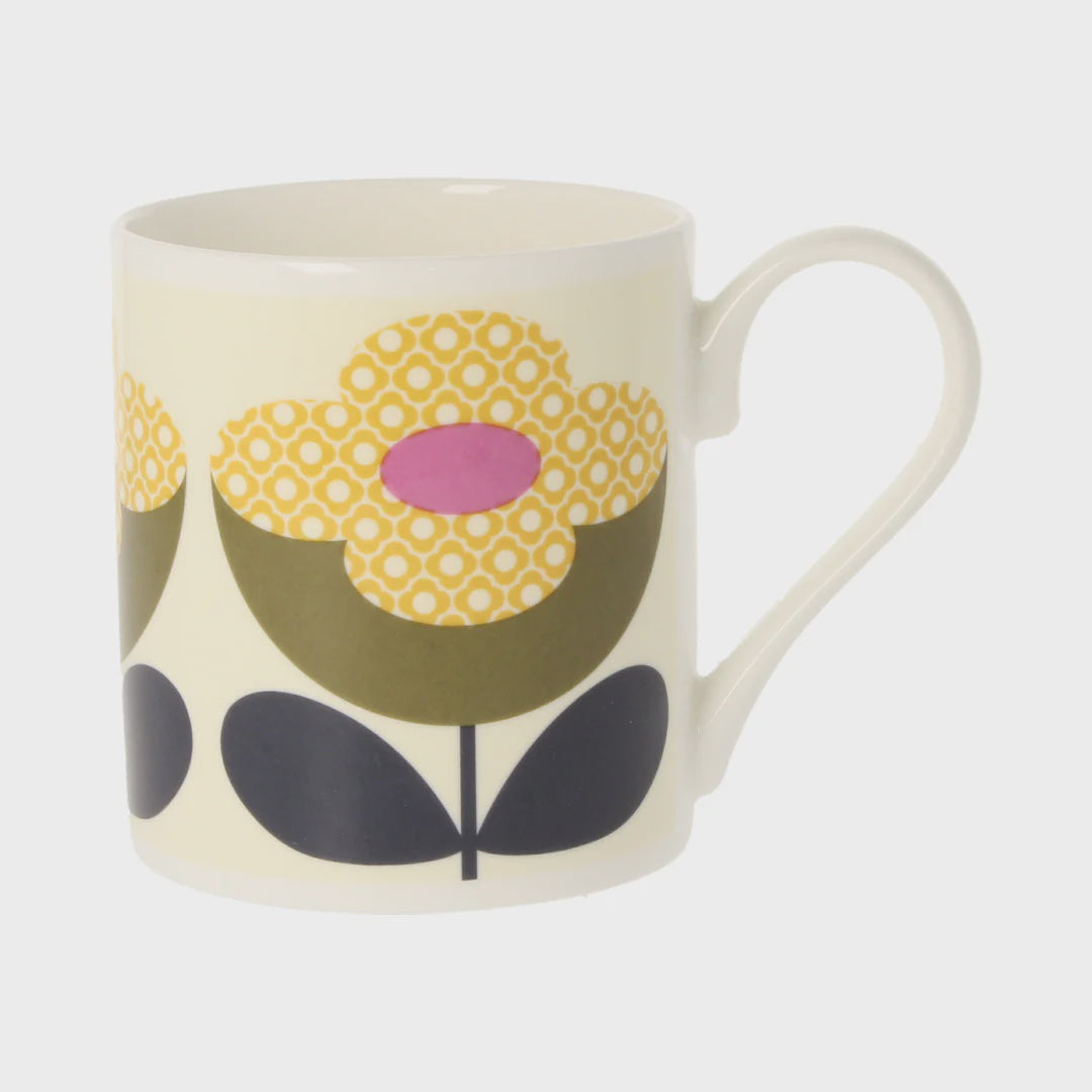 Buttercup Stem Olive & Yellow Mug, 300ml