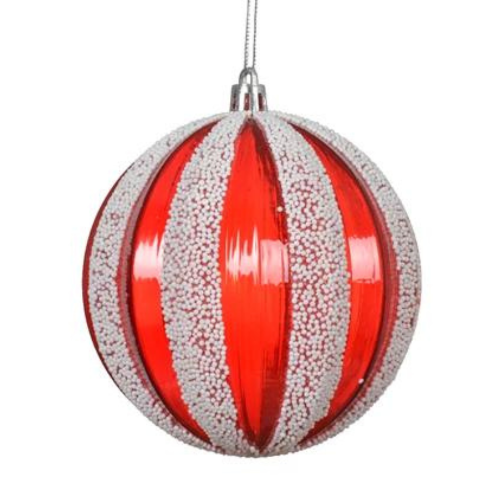 Red & Bead Bauble