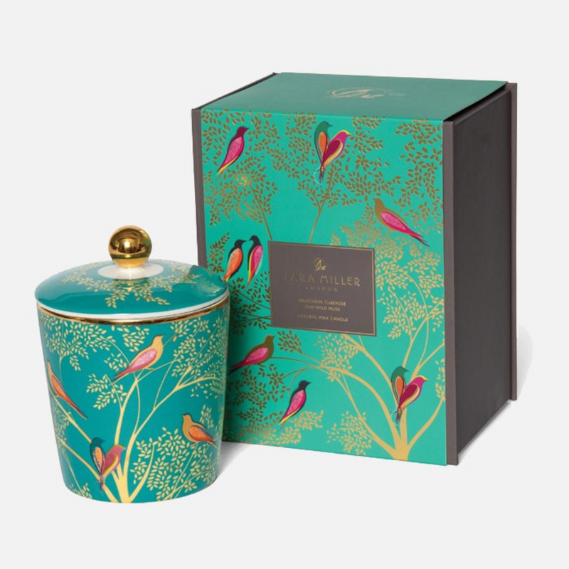 Green Birds Mandarin, Tuberose & Wild Musk Candle