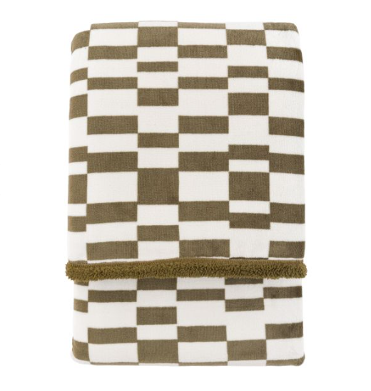 Lohko Shepa Throw Olive, 177x152cm