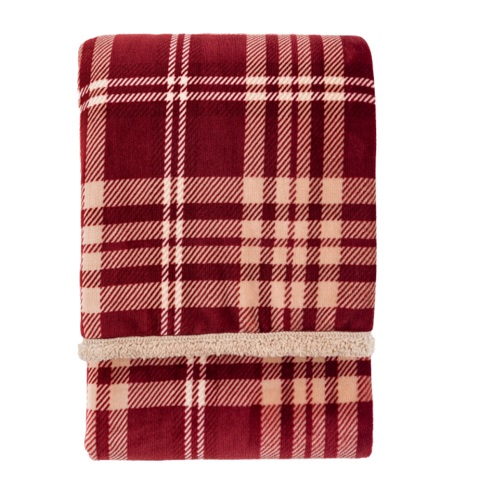 Tartan Shepa Throw Mulberry, 152x177cm