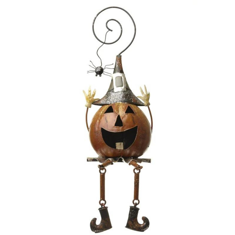 Metal Pumpkin Figure T Light Holder